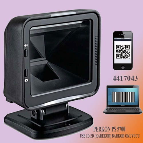 PERKON PS5700 MASA TİPİ 2D BARKOD OKUYUCU - Masa Tipi Barkod Okuyucu ürünleri barkomatik.com'da